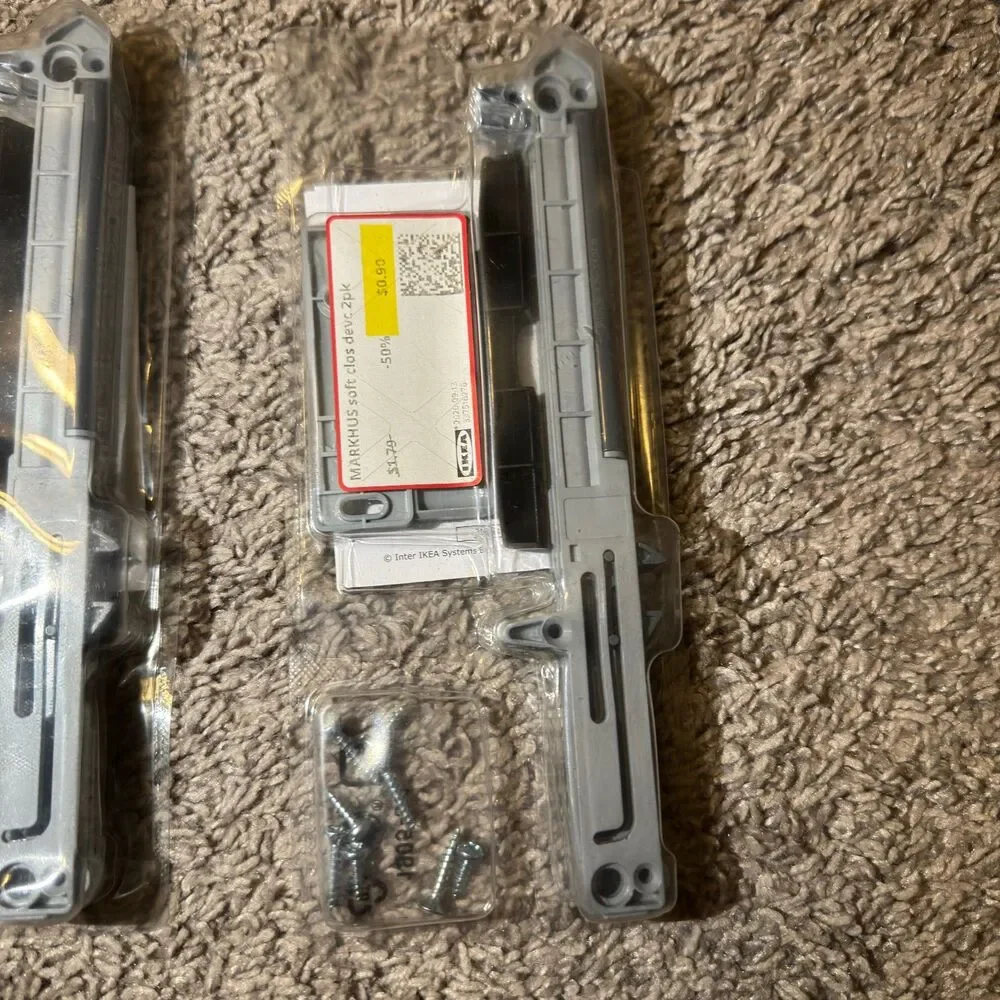 IKEA Markhus Drawer Soft Closing Device 2 Pair New 604.265.71 (Lot of 2)